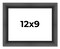 Photo Size Refined Black Picture Frame - UV Acrylic, Foam Board Backing, Hanging Hardware